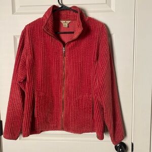 Woolrich Women’s L red corduroy zip up